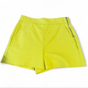 Zara Size Small Lime Green Women's Shorts